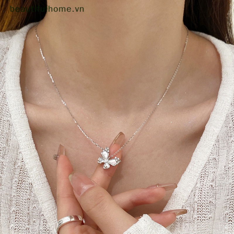 Vòng cổ Mặt Hình Bướm Đính Đá Zircon Thời Trang Cho Nữ