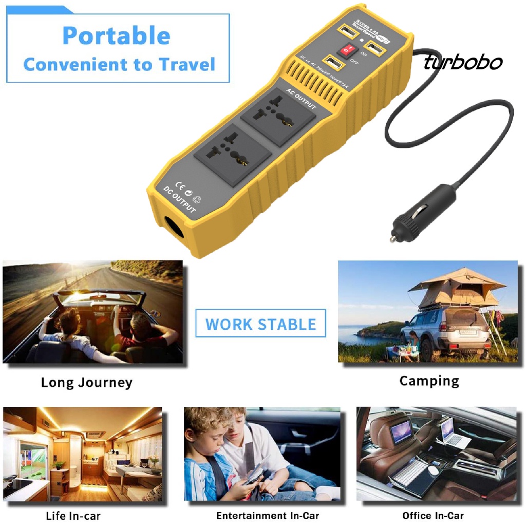 Bộ Chuyển Đổi Nguồn Điện Nhanh Ổn Định Bằng Kim Loại Với 3 Cổng USB Cho Xe Hơi