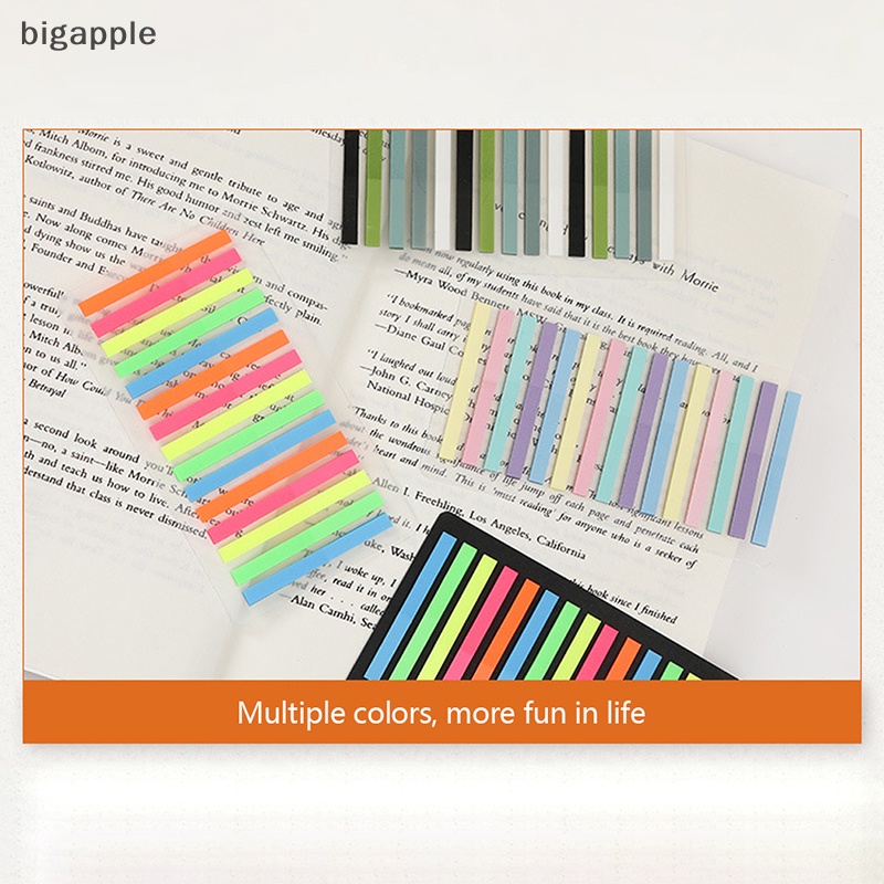 Bộ 300 Miếng Dán Ghi Chú Họa Tiết Lá Cờ Màu Dạ Quang Siêu Mỏng Tiện Dụng Cho Văn Phòng / Trường Học