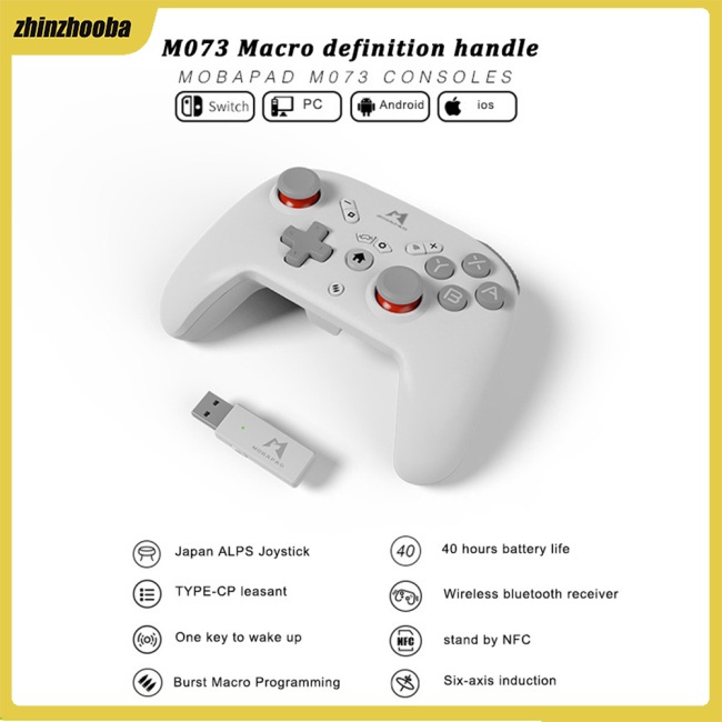 Tay Cầm Chơi Game Bluetooth Không Dây FS Mobapad Có Bộ Nhận Tương Thích Với Nintendo M073