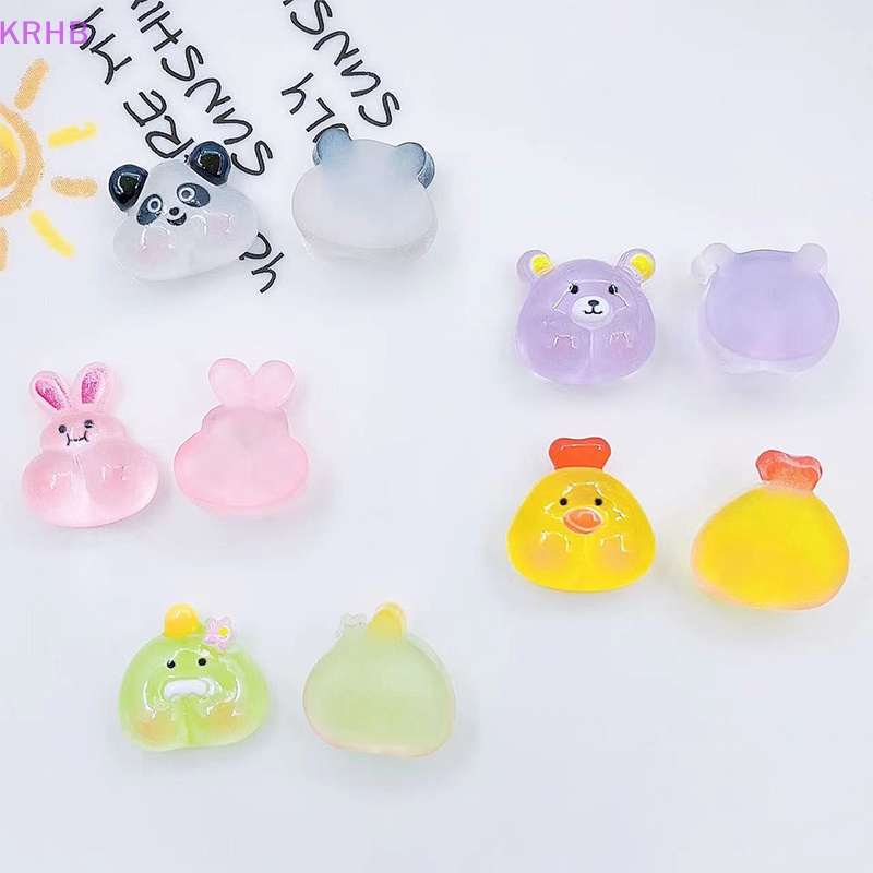 Set 10 Kẹp Tóc Nhựa Trong Suốt Hình Động Vật Phát Quang Độc Đáo Cho Bé Mới