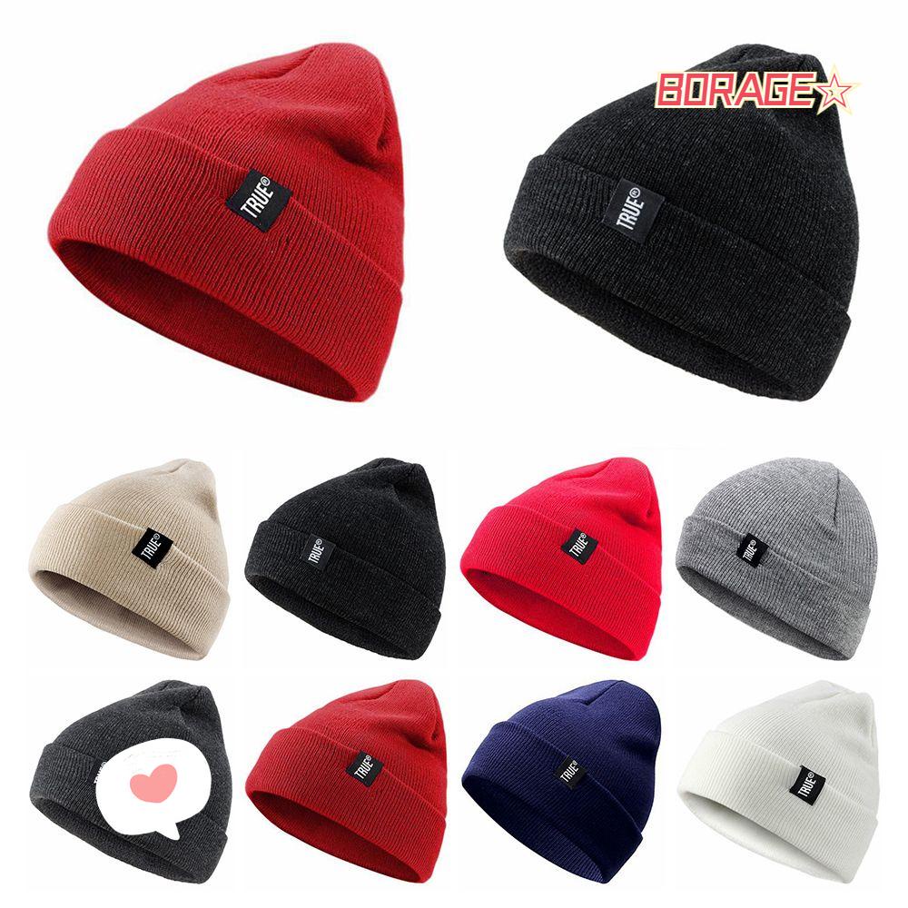 Nón Len Trùm Đầu Giữ Ấm Màu Sắc Đơn Giản Cho Nam Nữ