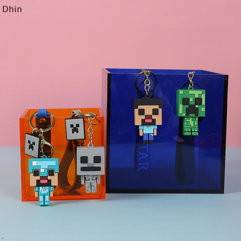 Móc Khóa Khối Xây Dựng 3D Bằng Silicone Cho Nam