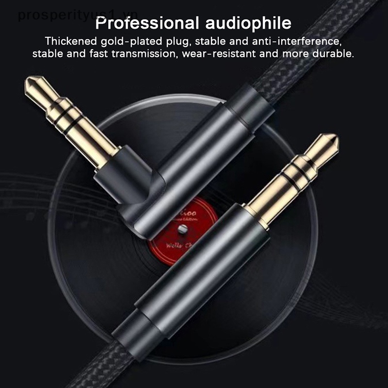 Cáp Nối Dài Khuếch Đại Âm Thanh Jack Cắm 3.5mm Male Sang Male Aux prosperityus1