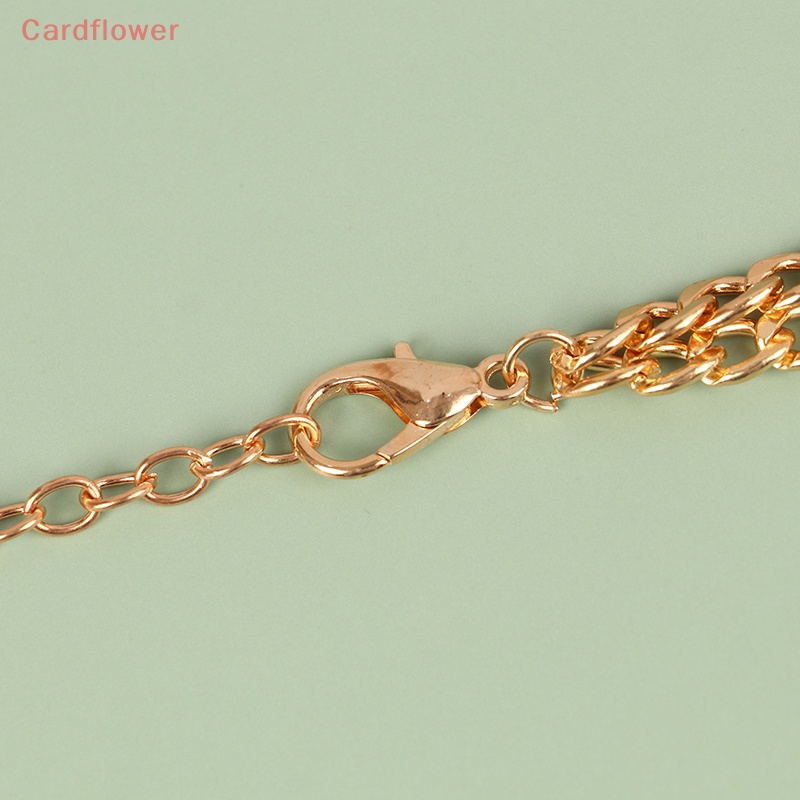 < Cardflower > Dây Chuyền Cơ Thể Bằng Hợp Kim Mỏng Nhiều Lớp Đơn Giản Thời Trang Cho Nữ Mới