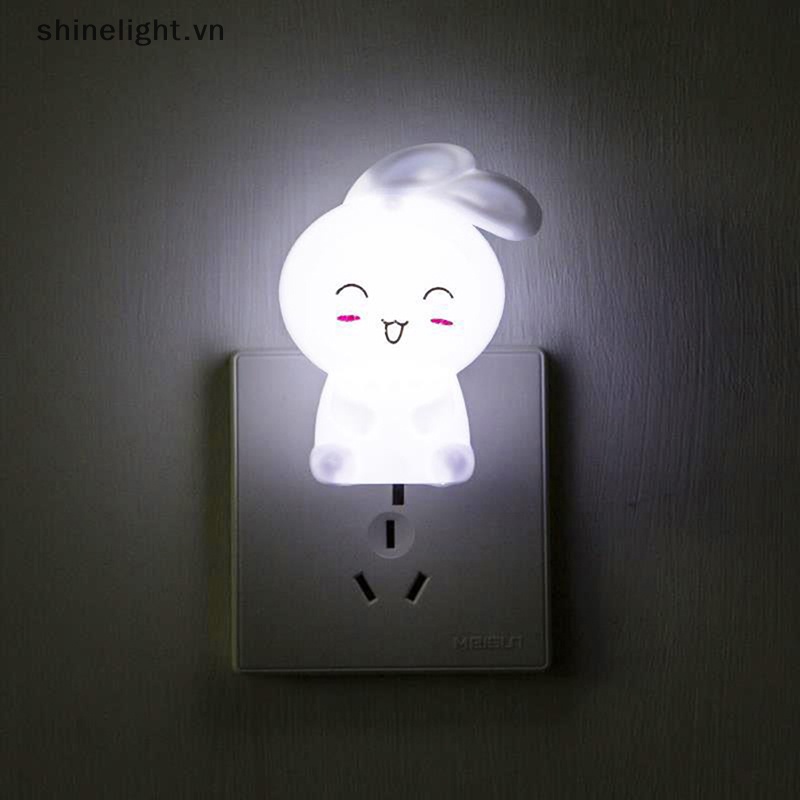 Đèn Ngủ Bóng LED Hình Thỏ Hoạt Hình Đáng Yêu Dành Cho Trẻ Em