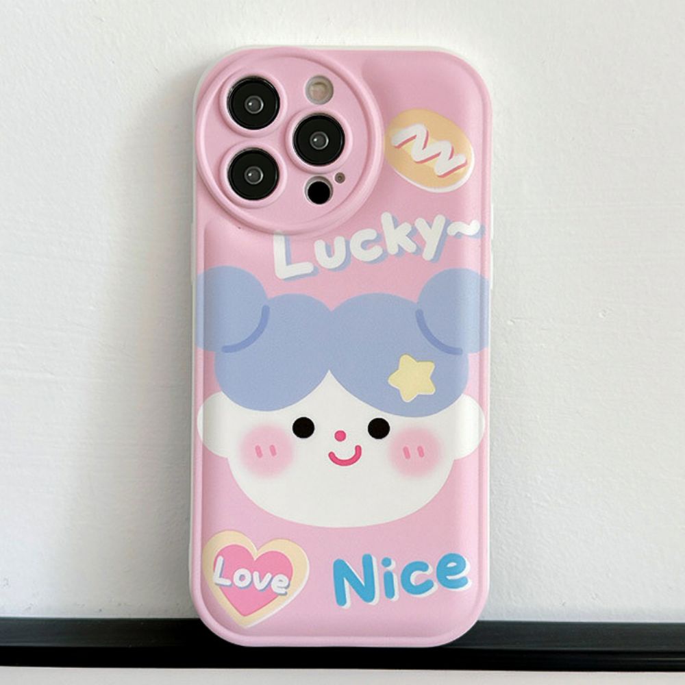Ốp Điện Thoại TPU Mềm Có Túi Khí Chống Sốc In Hình Bé Gái Dễ Thương Cho IPhone 11 14 13 12 Pro Max