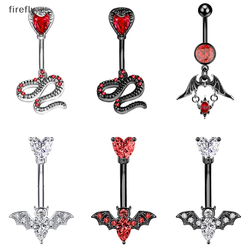 1 Khuyên Rốn Hình Con Dơi Bằng Thép Không Gỉ