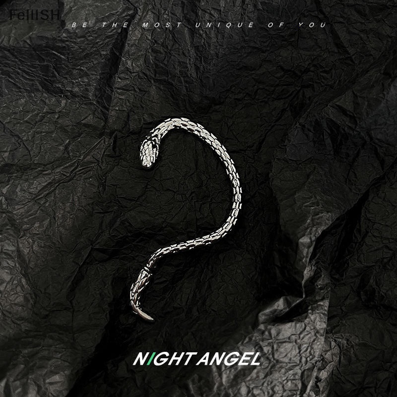 Bông Tai Dạng Kẹp Hình Rắn Phong Cách Punk Cổ Điển Thời Trang Dự Tiệc Cho Nữ 439br