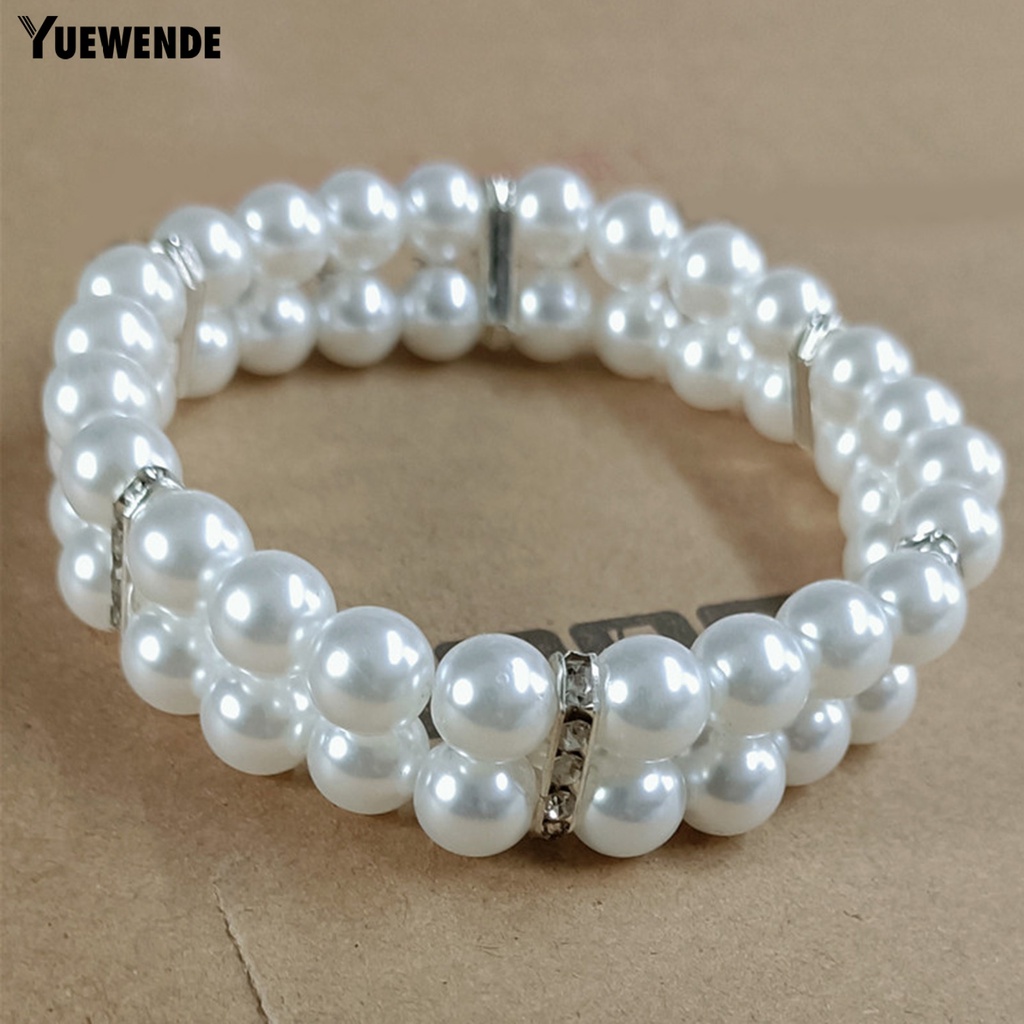 Vòng Cổ YQ.E Co Giãn Tốt 4 Màu Đính Ngọc Trai Giả Cỡ Vừa / Vừa / Mèo Độc Đáo Trang Trí Ngoài Trời