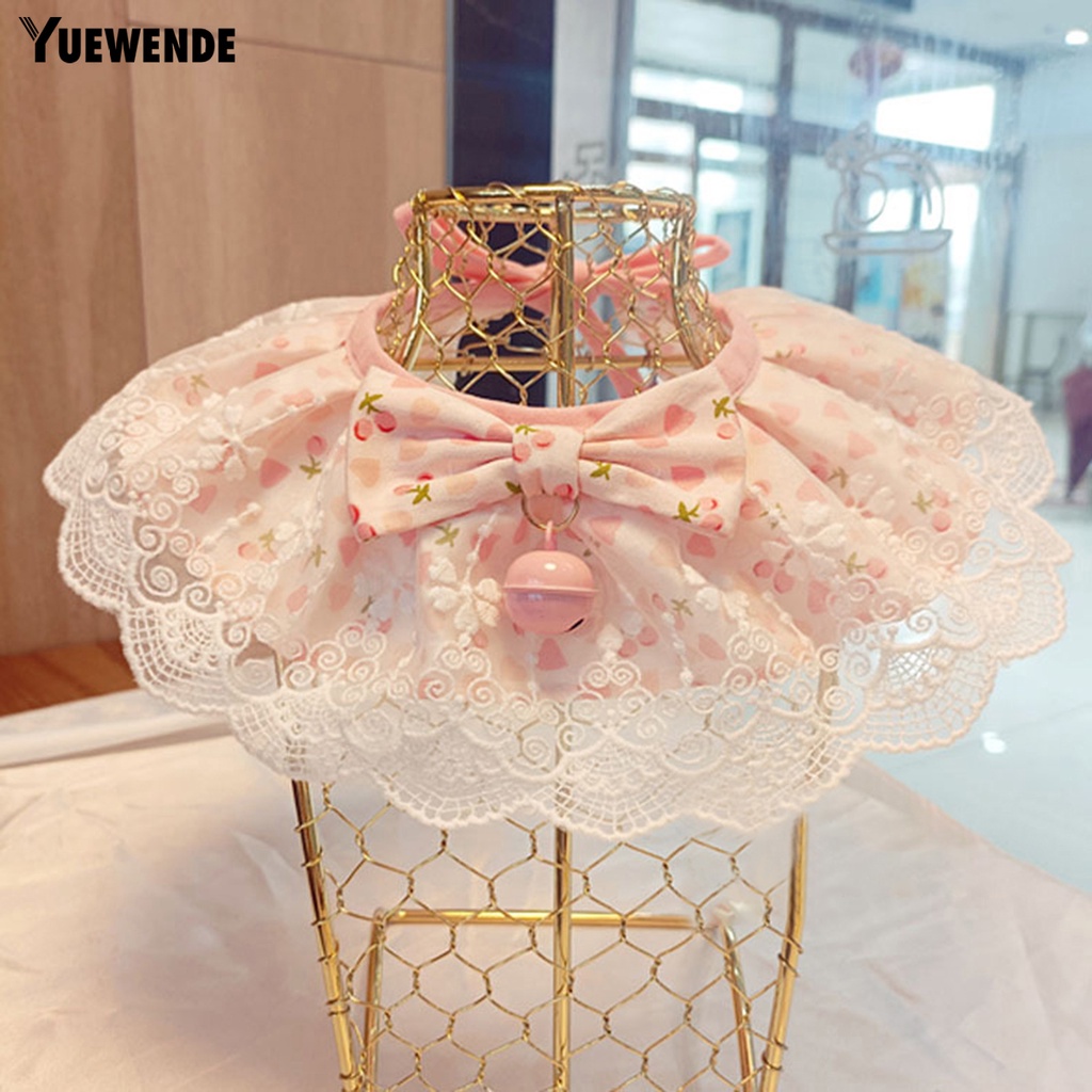 Yếm Đeo Cổ YQ.E Bằng Polyester Mềm Mại In Họa Tiết Trái Chanh Xinh Xắn Cho Thú Cưng