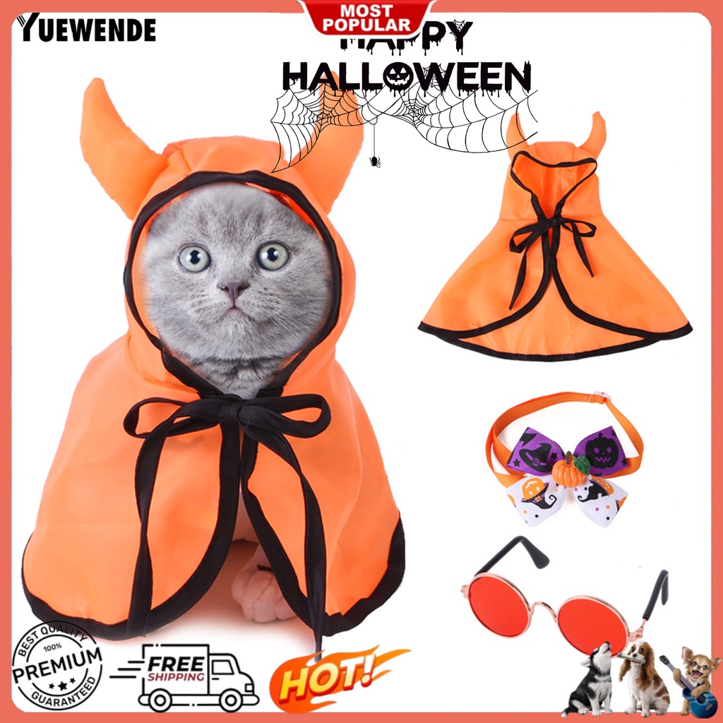 1 Bộ Áo Choàng Polyester Không Gây Kích Ứng Màu Sắc Tươi Sáng Kèm Kính Bảo Hộ Cho Thú Cưng