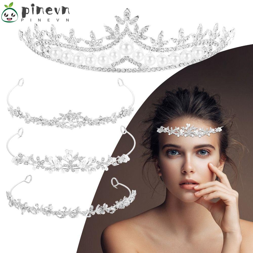 Kẹp Tóc Đính Hạt Thời Trang Cho Nữ|Băng Đô Vương Miện Cài Tóc