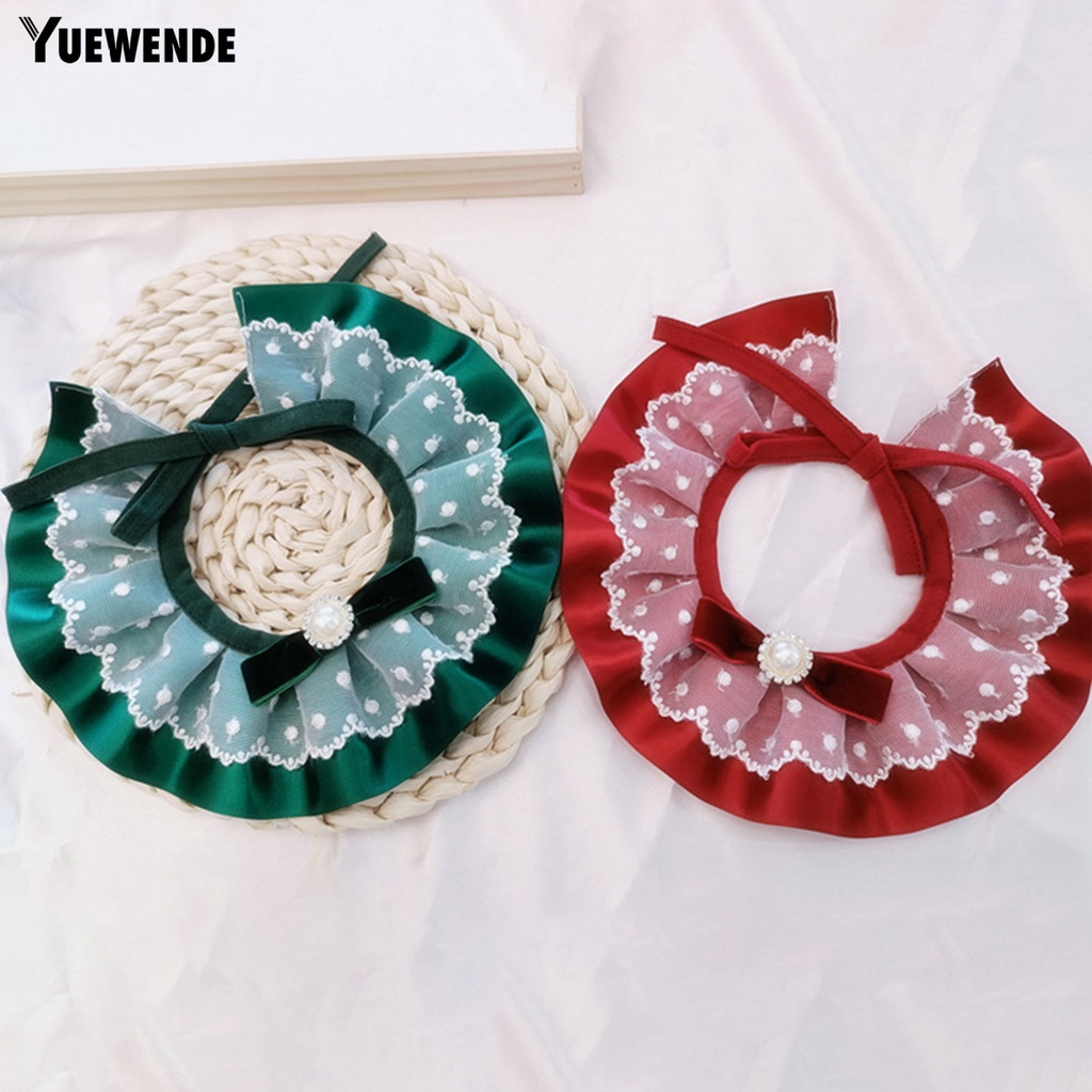 Yếm Ăn Mềm Mại Kết Cấu Ren Cổ Điển Dành Cho Thú Cưng YQ.E