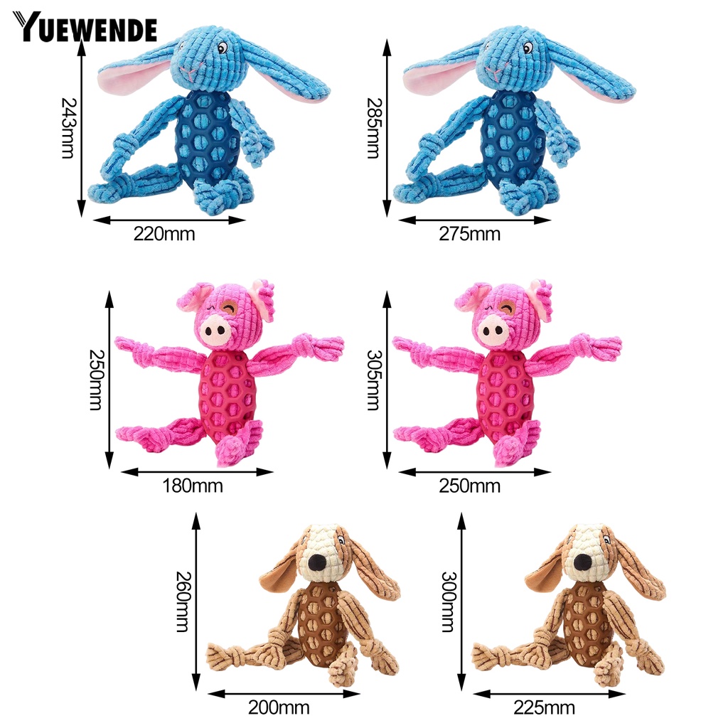 Yq.e Đồ Chơi Gặm Nhai Cỡ Nhỏ / Vừa / Lớn Bằng Giấy Chống Cắn Họa Tiết Hoạt Hình Cảm Xúc Thoải Mái Cho Thú Cưng