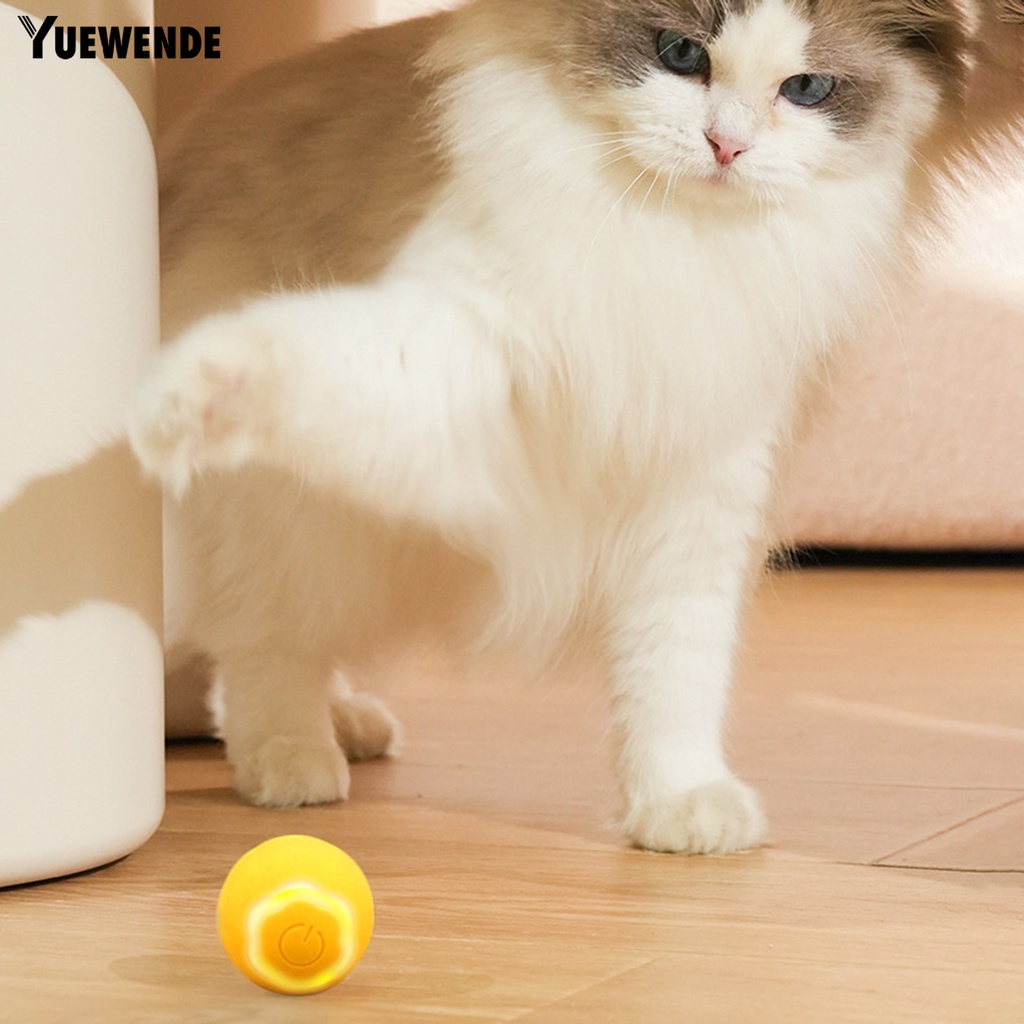 Đồ Chơi Bóng Lăn Điện Tử Thông Minh Chống Cắn 2 Chế Độ Có Thể Sạc Lại Hỗ Trợ Giảm Căng Thẳng Cho Mèo Cưng