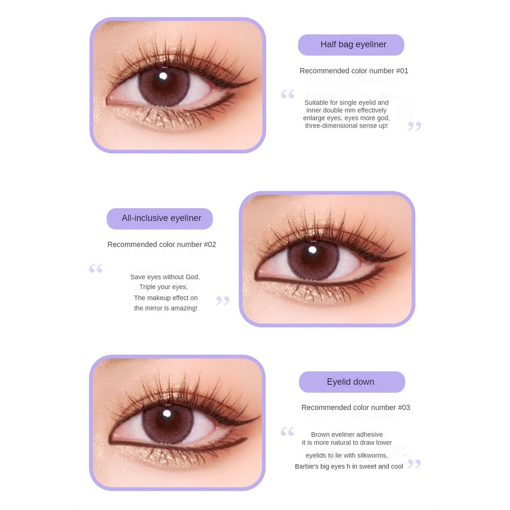 Bút Kẻ Mắt Dạng Gel Mềm Mịn Sắc Tố Cao Kháng Nước Lâu Trôi Và Chống Mồ Hôi SVMY