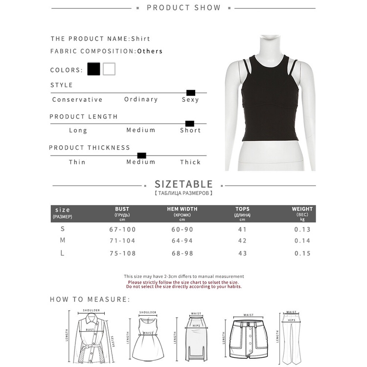 Klalien Áo Hai Dây Mùa Hè Ôm Dáng Màu Trơn Khoét Lỗ Gợi Cảm Hợp Thời Trang Cho Nữ