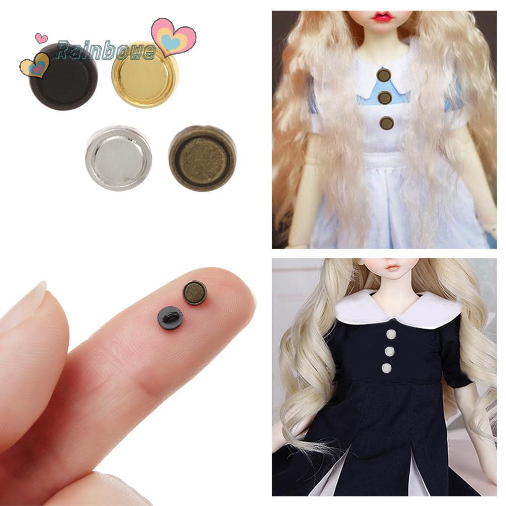 50 Nút Tròn Cầu Vồng 4 Màu Tự Khâu Thắt Lưng