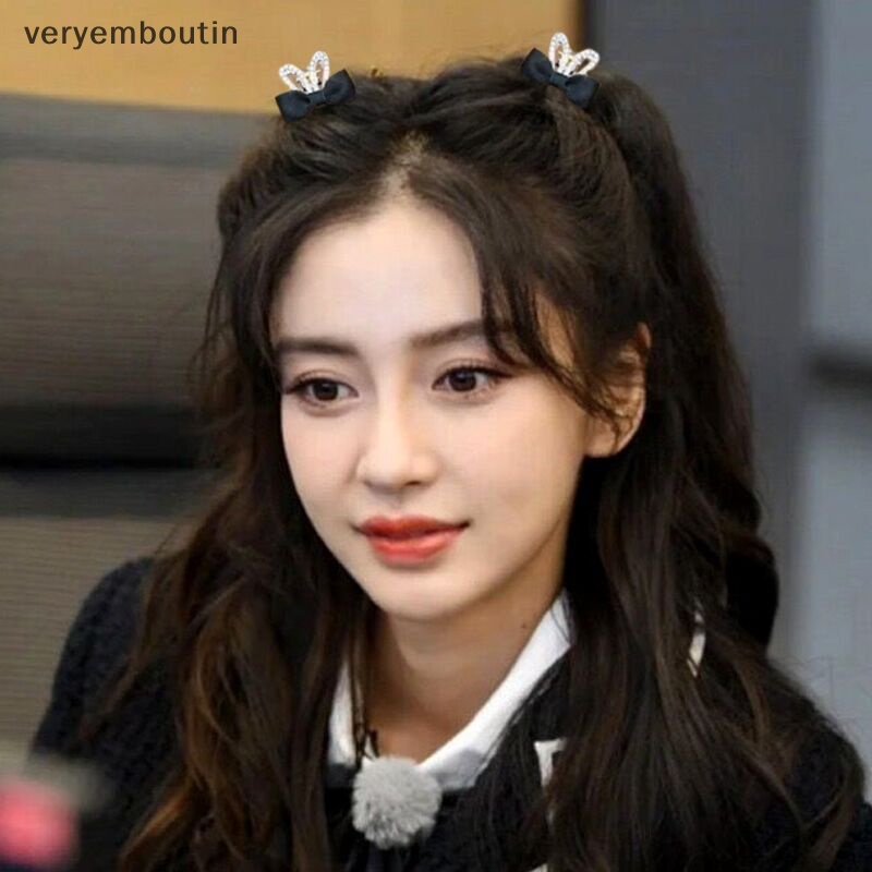 Kẹp Tóc Nơ Nhỏ Đính Đá Nhiều Màu Sắc Dễ Thương Cho Bé Gái