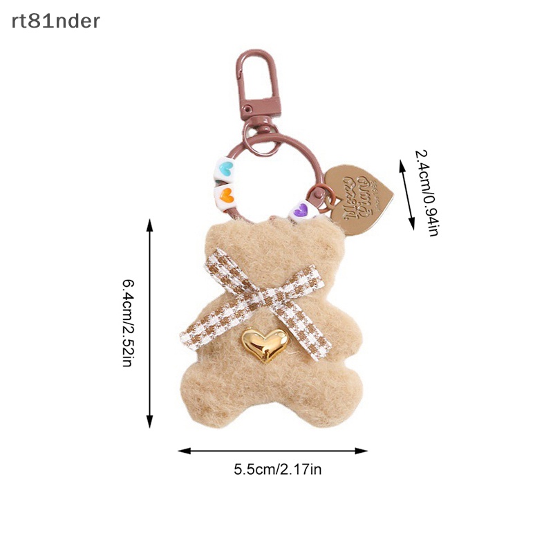 Rt 1 Móc Khóa Gấu Nhồi Bông Mềm Mại Dễ Thương