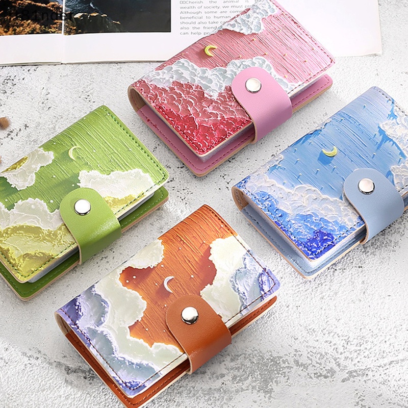 Rt Ví Đựng Thẻ Tín Dụng / Danh Thiếp / Danh Thiếp Kiểu Sơn Dầu Thời Trang Tinh Tế Cho Nam Và Nữ