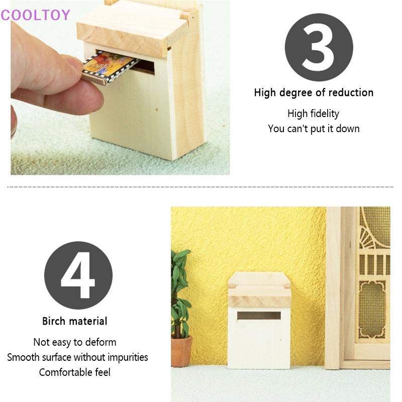 Hộp Thư Tỉ Lệ 1: 12 Trang Trí Vườn Nhà Búp Bê