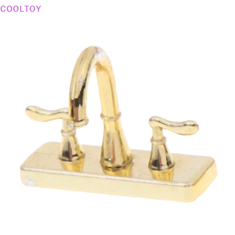 Mô Hình Vòi Kép mini Bằng Hợp Kim Tỉ Lệ 1 / 12 Trang Trí Nhà Búp Bê