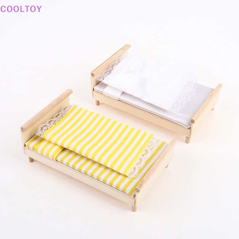 Mô Hình Giường Ngủ Mini Tỉ Lệ 1: 12 Trang Trí Nhà Búp Bê