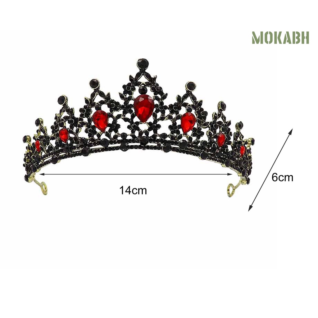 Vương Miện Công Chúa Baroque Đính Đá Sang Trọng Cho Cô Dâu