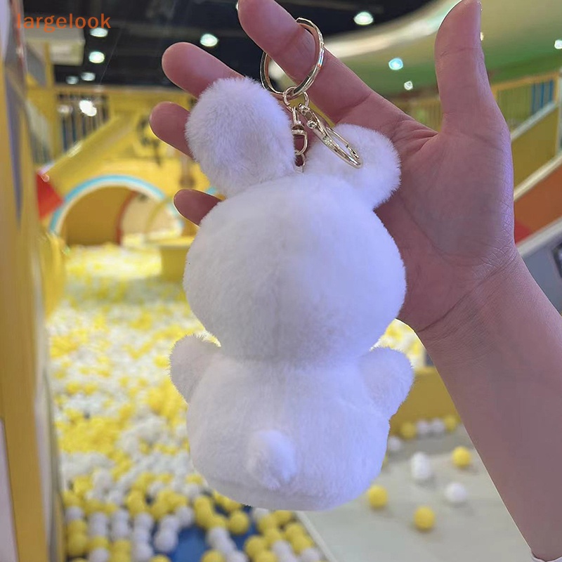 1 Móc Khóa Thỏ Nhồi Bông Màu Sắc Ngọt Ngào Dễ Thương