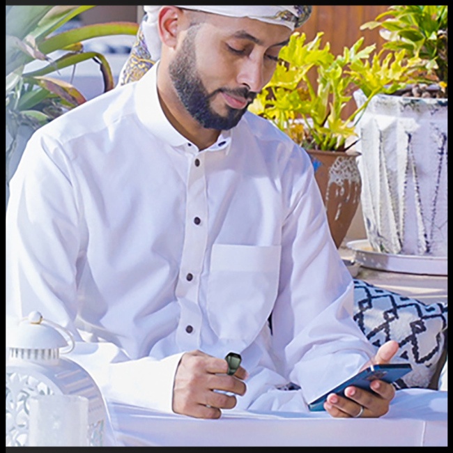 Nhẫn Thông Minh Zevaret Đếm Giờ Cầu Nguyện 5 Lần Chống Thấm Nước Ip68