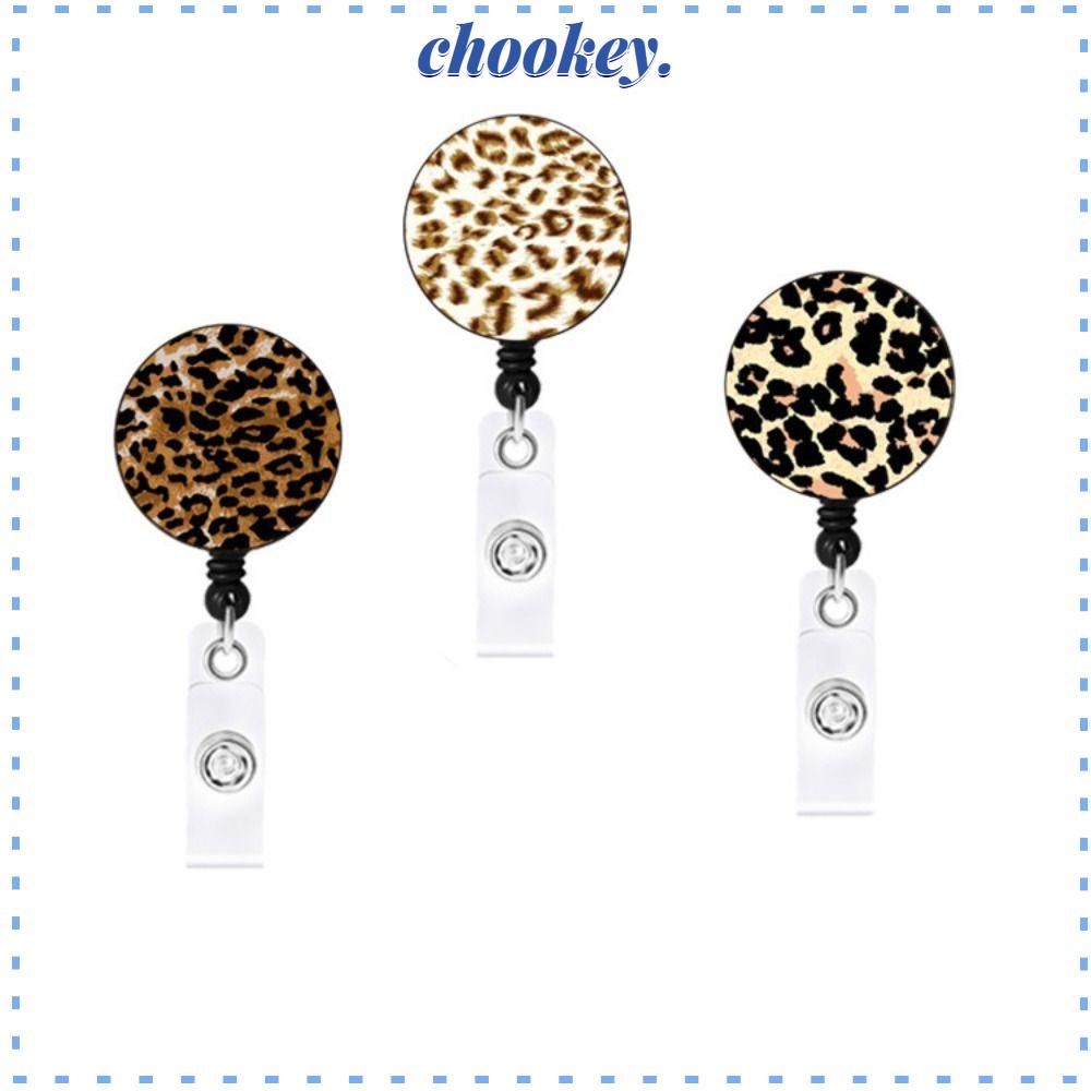 CHOOKEY Set 3 Móc Khóa Da Báo Sáng Tạo