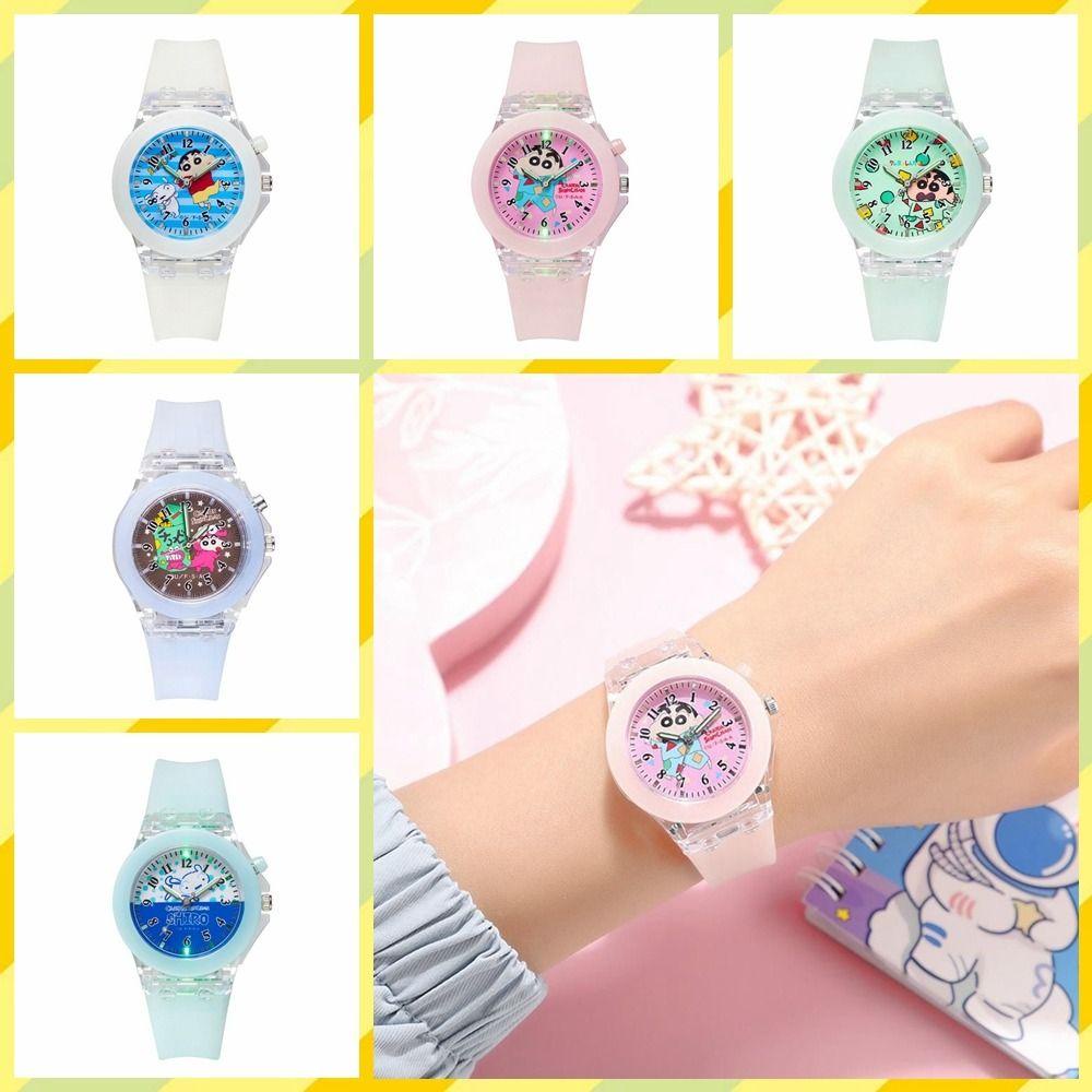 Đồng Hồ Đeo Tay Điện Tử Chống Thấm Nước Hình Shin-Chan Hoạt Hình Dành Cho Trẻ Em