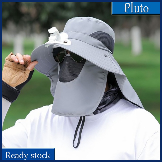Mũ Câu Cá Chống Nắng Mùa Hè Có Quạt Lưới Thoáng Khí Bảo Vệ Cổ Và Mặt Mới Cho Nam Khi Đi Câu Cá Leo Núi