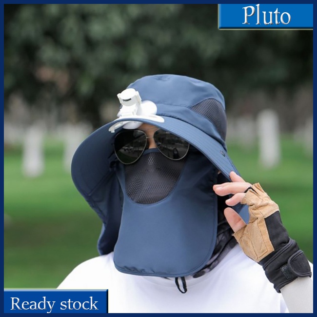 Mũ Câu Cá Chống Nắng Mùa Hè Có Quạt Lưới Thoáng Khí Bảo Vệ Cổ Và Mặt Mới Cho Nam Khi Đi Câu Cá Leo Núi