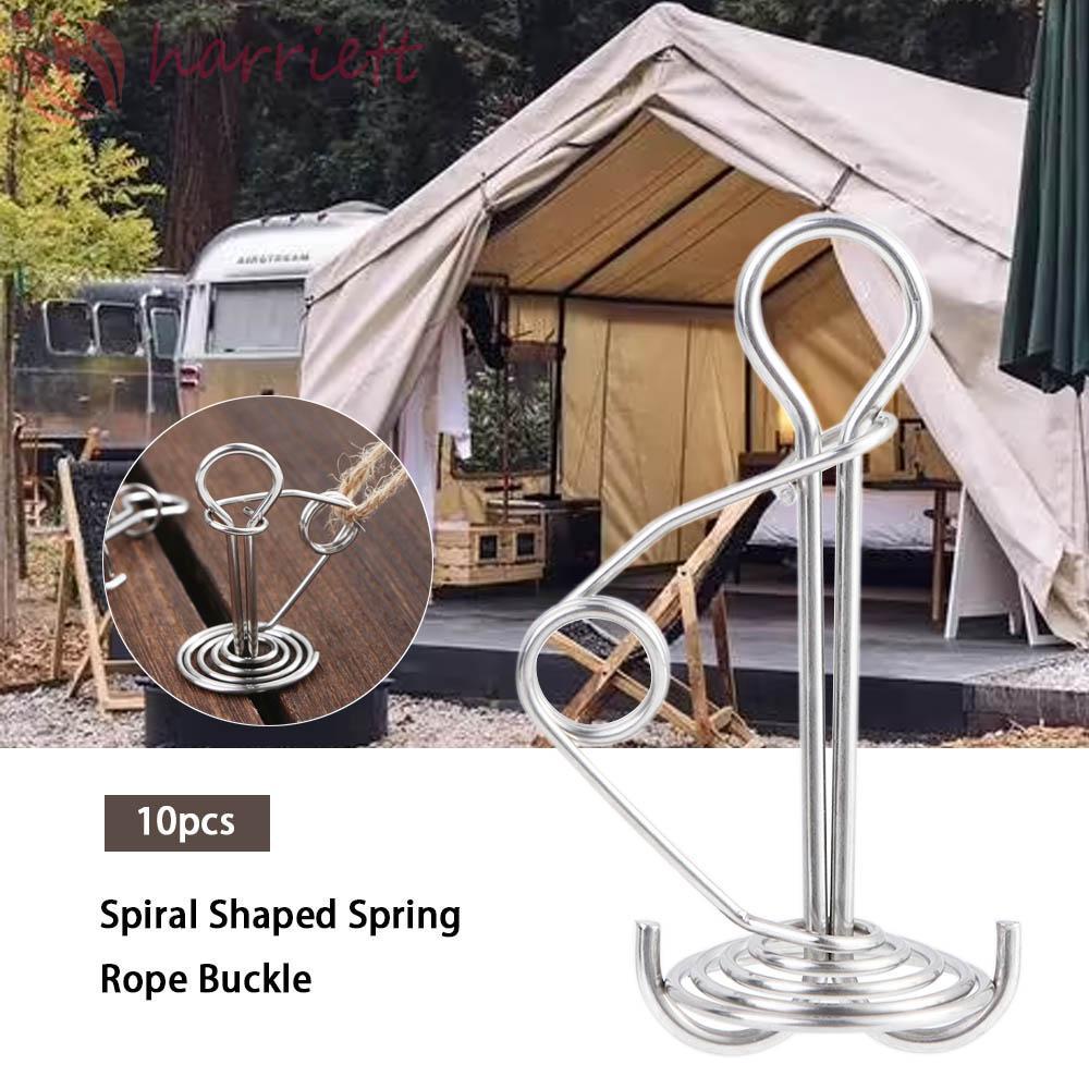 Bộ 10 cọc cắm lều hình xương cá bằng thép không gỉ chống gió đa năng tiện dụng