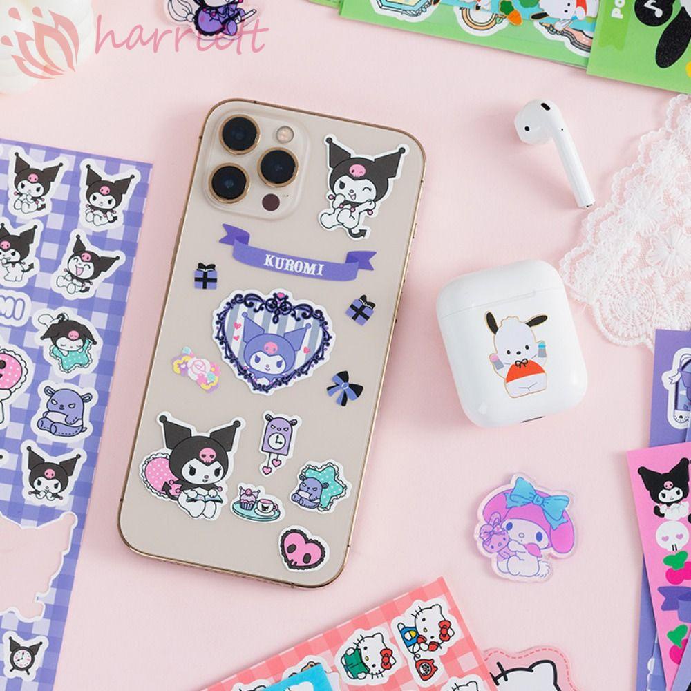 Bộ 5 Tờ Nhãn Dán Trang Trí Sổ Tay DIY Hình Melody Dễ Thương