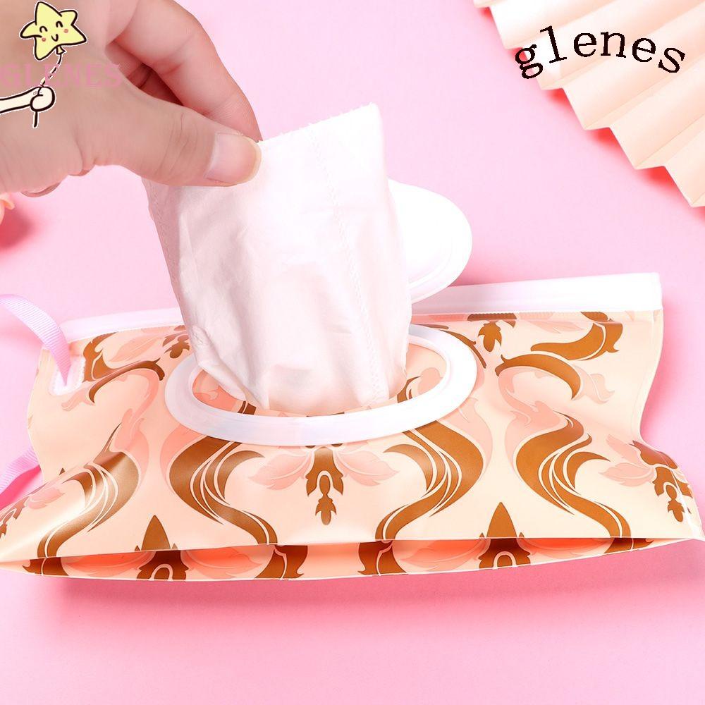 1 Túi Đựng Khăn Ướt EVA Có Thể Bơm Đầy Lại Cho Xe Đẩy Em Bé Ốp