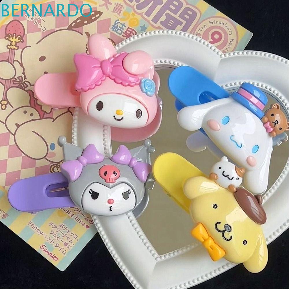 Kẹp Tóc Mỏ Vịt Bằng Nhựa Họa Tiết Melody Hoạt Hình Phong Cách Retro Cho Nữ