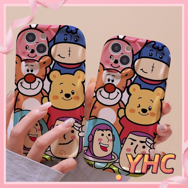 Ốp Lưng iPhone Phim hoạt hình Pooh Bear Toy Story 3D Wave Edge chống chấn động TPU Camera bảo vệ vỏ điện thoại Cho Iphone 6 / 6S / 6splus / se / 7 / 7plus / 8 / 8plus / X / xs / xsmax / 11 / 12 / 13 / 14 / Plus / pro max-225