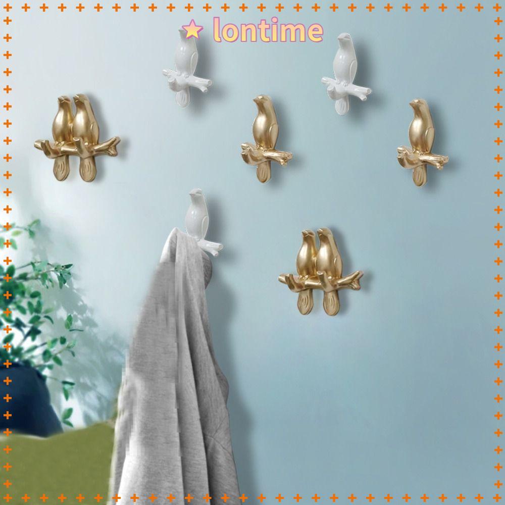 Móc Treo Đồ Dán Tường Tự Dính Không Cần Đục Lỗ Họa Tiết Chim Trang Trí Nhà Cửa