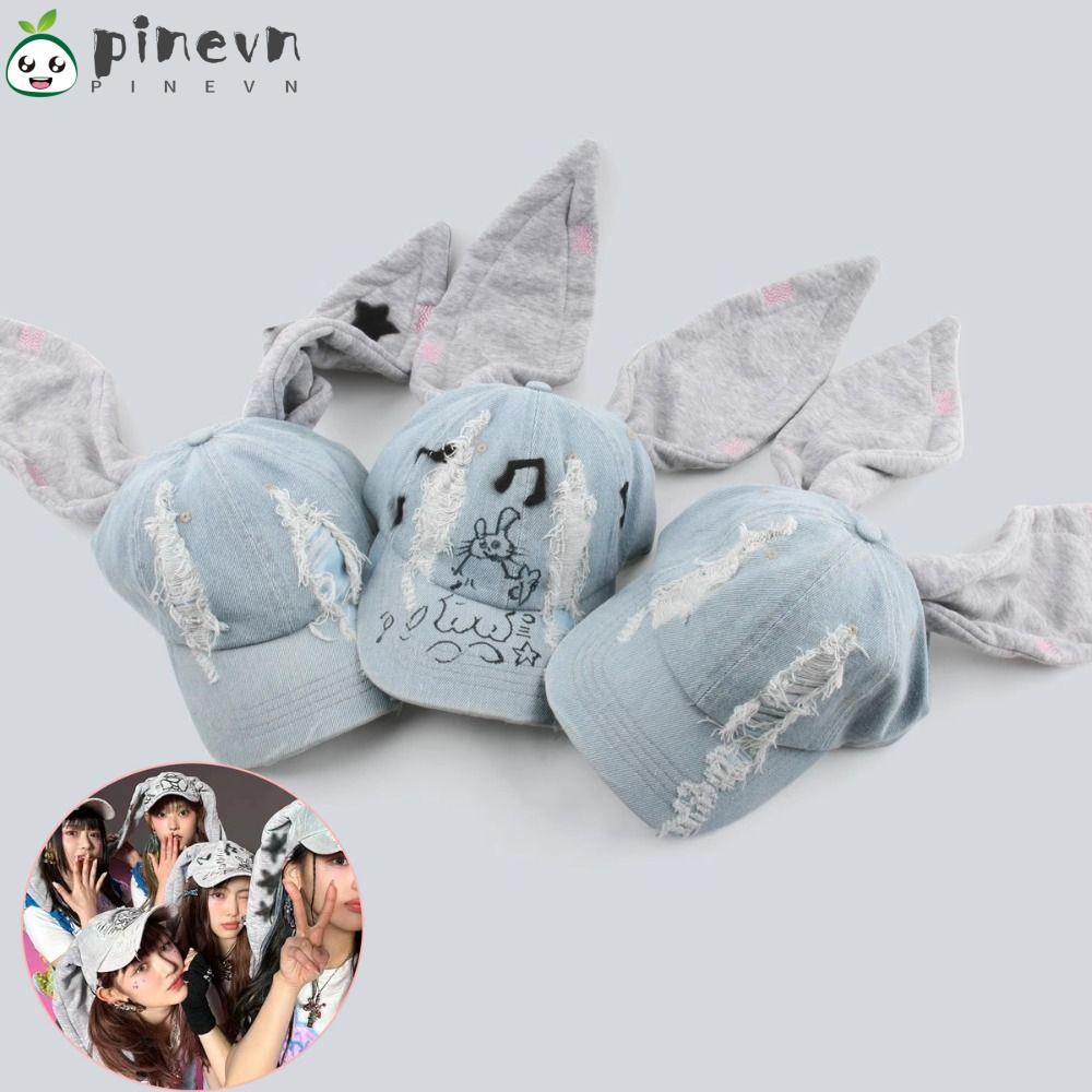 Mũ Lưỡi Trai Tai Thỏ Thiết Kế Thoáng Khí Thời Trang