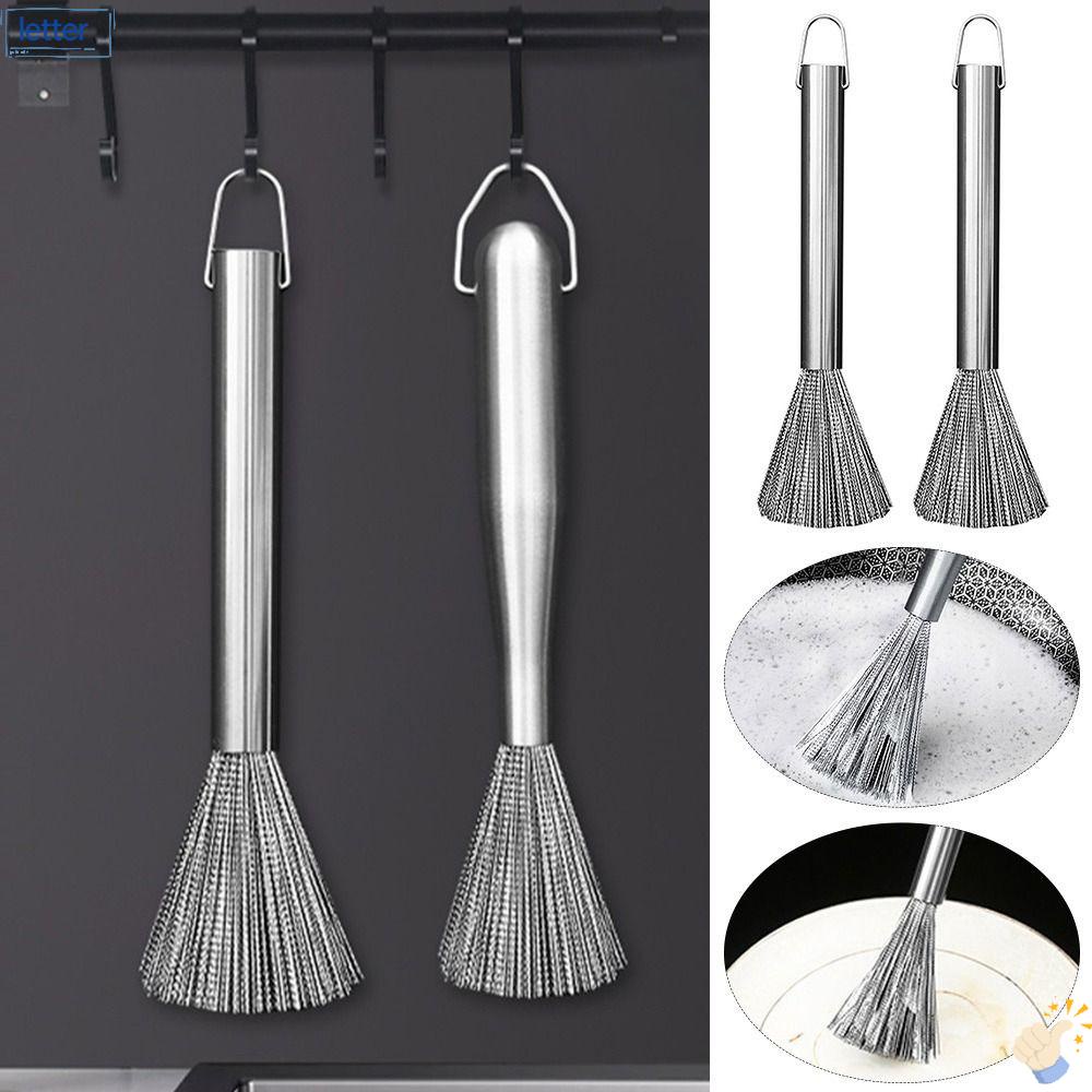 Bàn Chải Chà Nồi Bằng Thép Không Gỉ Linh Hoạt Tiện Dụng