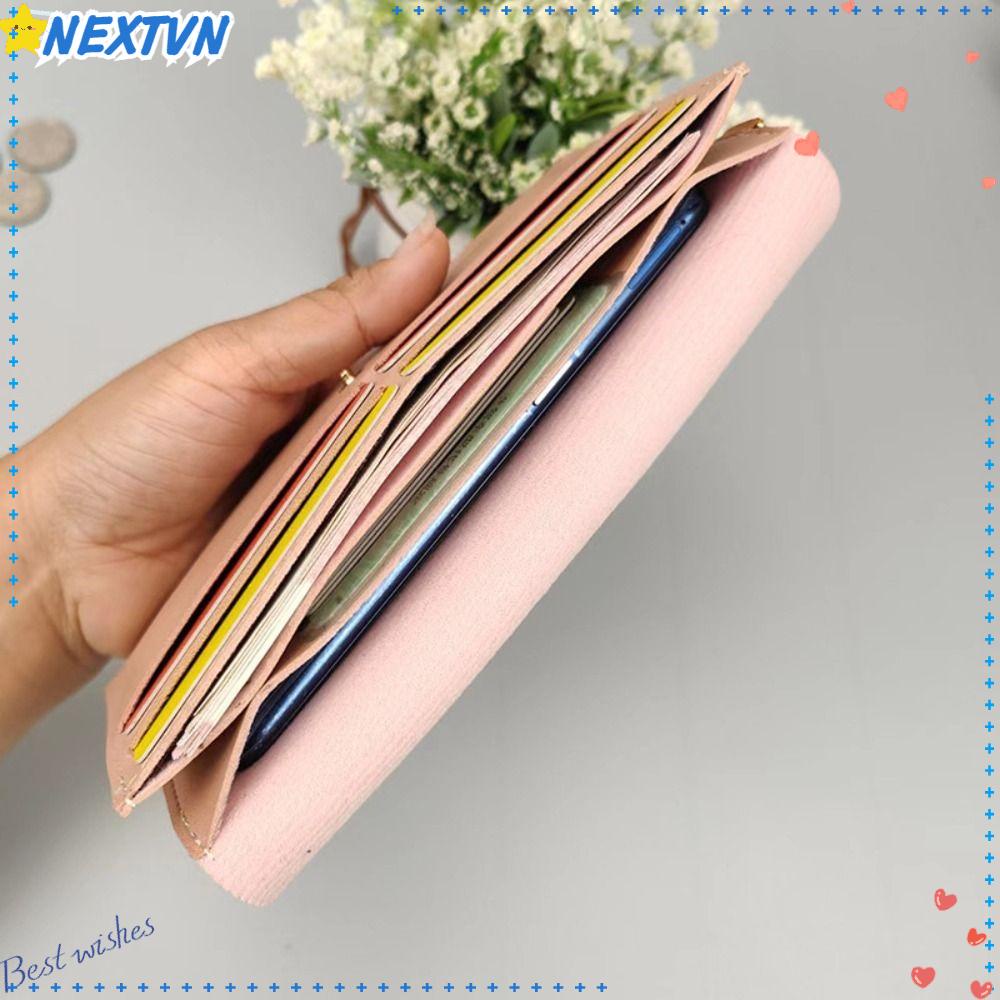 1 Ví Da Nữ Cầm Tay Dáng Dài Dung Tích Lớn Thời Trang