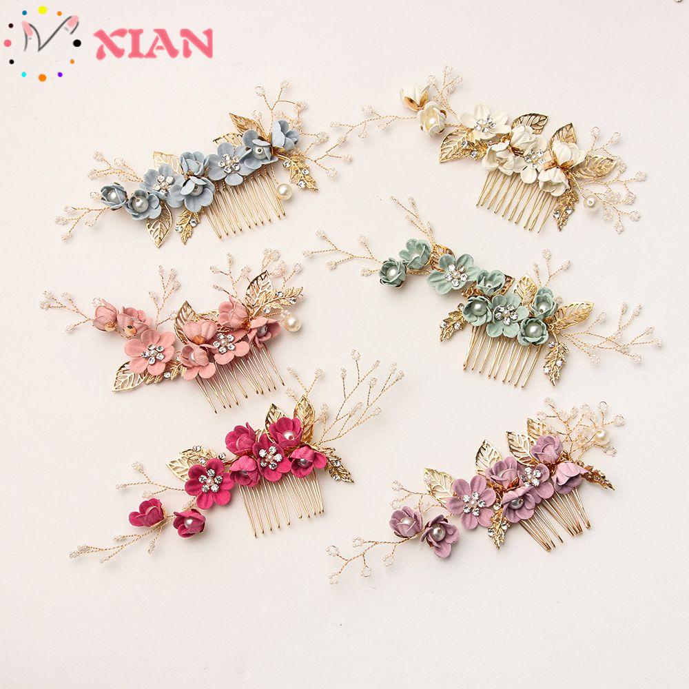 Lược Cài Tóc Thời Trang Dành Cho Phù Dâu XIANTIN|Kẹp Tóc Hình Vương Miện