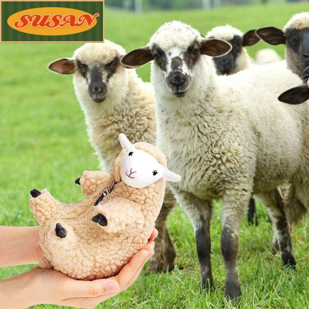 Cừu Nhồi Bông Có Khóa Kéo Sáng Tạo Cho Bé Gái