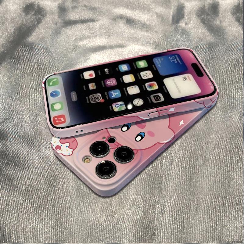 Ốp Điện Thoại Dẻo Màu Hồng Đơn Giản Chống Sốc Cho Iphone 78Max6In 11 plus 1314Pro 12 H1SZ