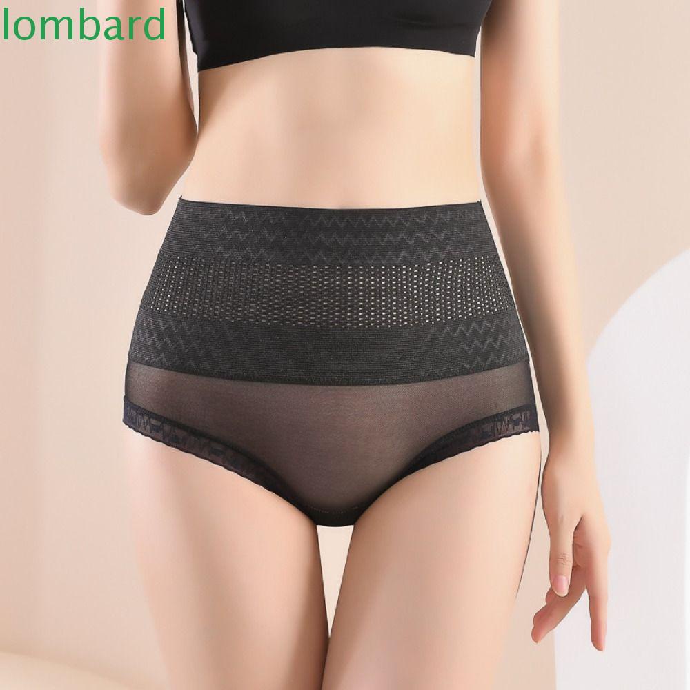 Lombard Quần Lót Cotton Lưng Cao Định Hình Eo Thon Cho Nữ