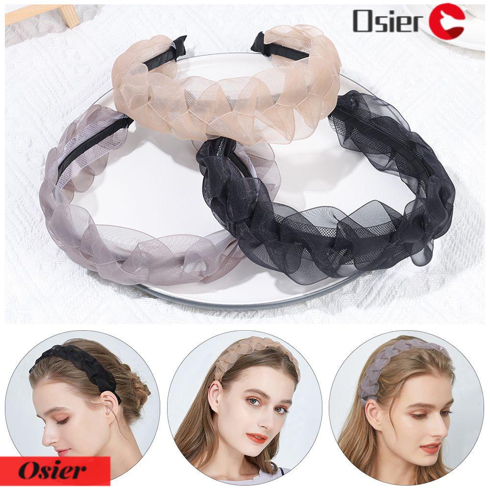 Băng Đô Cài Tóc Bản Rộng Phối Ren Phong Cách Hàn Quốc Cho Nữ 1